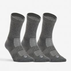 Skarpety sportowe tenis DECATHLON RS 500 wysokie 3 pary. Niebieskie skarpety ARTENGO, bez wzorów, z bawełny. Za 39.99 zł.