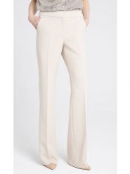 Deni Cler Spodnie w kolorze kremowym rozmiar: 36. Brązowe spodnie materiałowe Deni Cler, na co dzień, bez wzorów, z denimu, z standardowym stanem. Za 625.45 zł.