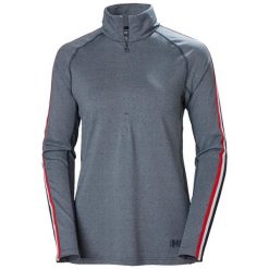 Bluza damska z zamkiem 1/2 Helly Hansen edge. Niebieskie bluzy Helly Hansen, s, bez wzorów, z elastanu, bez kaptura. Za 336.50 zł.