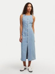 JJXX Sukienka jeansowa Tinga 12268941 Niebieski Slim Fit. Niebieskie sukienki JJXX, xs, bez wzorów, z bawełny, bez kołnierzyka, bez ramiączek. Za 129.99 zł.