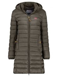 Geographical Norway Płaszcz pikowany "Atikolor" w kolorze khaki rozmiar: XXL. Brązowe płaszcze Geographical Norway, xxl, bez wzorów, bez kaptura. Za 152.98 zł.