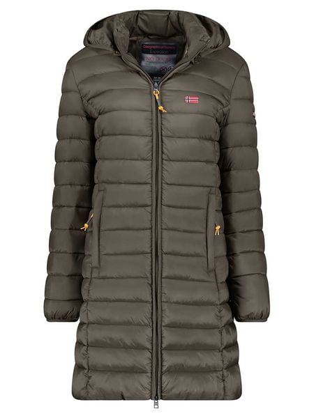 Geographical Norway Płaszcz pikowany "Atikolor" w kolorze khaki rozmiar: XXL. Brązowe płaszcze Geographical Norway, xxl, bez wzorów, bez kaptura. Za 152.98 zł.