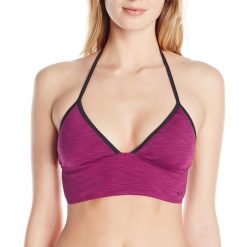 Biustonosz sportowy damski Oakley Midkini. Fioletowe bielizna sportowa Oakley, m, bez wzorów, z nylonu. Za 60.00 zł.