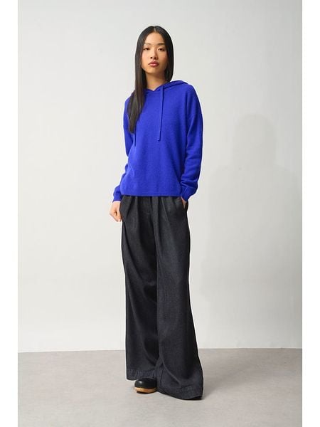 AUTHENTIC CASHMERE Kaszmirowy sweter "Dorte" w kolorze niebieskim rozmiar: M. Niebieskie swetry AUTHENTIC CASHMERE, m, bez wzorów, z kaszmiru, bez ramiączek. Za 435.11 zł.