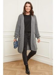Curvy Lady Kardigan w kolorze szarym rozmiar: 48/50. Szare kardigany Curvy Lady, bez wzorów. Za 195.45 zł.