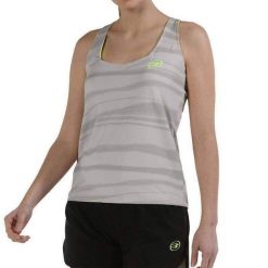 Bullpadel Jifia W Tank Top. Szare topy bullpadel, bez wzorów, bez kołnierzyka, bez ramiączek. Za 193.70 zł.