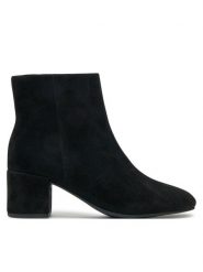 HÖGL Botki Daydream 8-134102 Czarny. Czarne botki Högl, bez wzorów, ze skóry, bez obcasa, na słupku, bez zapięcia. Za 729.75 zł.