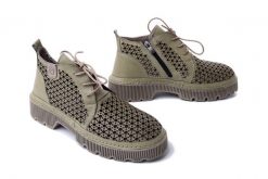 ARTIKER RELAKS 52C0630 zielony, botki damskie. Zielone botki Artiker Relaks, bez wzorów, ze skóry, bez obcasa, na obcasie, bez zapięcia. Za 209.93 zł.