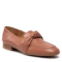 Lordsy Gino Rossi. Brązowe lordsy Gino Rossi, bez wzorów, bez obcasa, bez zapięcia. Za 279.99 zł.