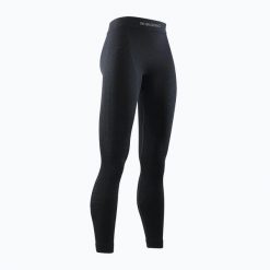 Spodnie damskie X-Bionic Merino. Czarne spodnie narciarskie X BIONIC, l, bez wzorów, z dzianiny, narciarskie. Za 669.00 zł.