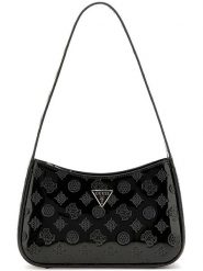 Guess Torebka w kolorze czarnym - 26 x 17 x 7 cm rozmiar: onesize. Czarne torby na ramię Guess, z aplikacjami, z lakierowanej skóry, na ramię, lakierowane, bez dodatków. Za 418.95 zł.