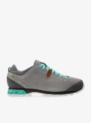 Buty turystyczne damskie AKU Bellamont III Suede GTX. Szare trekkingi Aku, z gore-texu, outdoorowe. Za 399.00 zł.