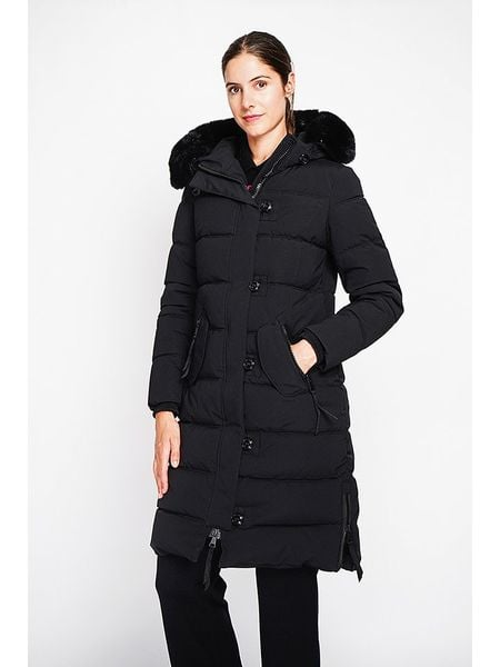 ASSUILI Płaszcz pikowany w kolorze czarnym rozmiar: 38. Czarne płaszcze Assuili, bez wzorów, bez kaptura. Za 369.99 zł.