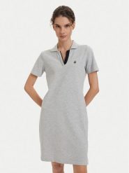 Beverly Hills Polo Club Sukienka codzienna P-SS26W-ABP526591-0461 Szary Regular Fit. Szare sukienki Beverly Hills Polo Club, na co dzień, m, bez wzorów, z bawełny, bez kołnierzyka, bez ramiączek, proste. Za 269.99 zł.