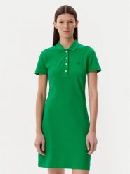 Lacoste Sukienka codzienna EF5473 Zielony Slim Fit. Zielone sukienki Lacoste, na co dzień, bez wzorów, z bawełny, bez kołnierzyka, bez ramiączek, proste. Za 359.99 zł.