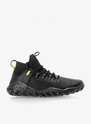 Buty turystyczne damskie Vivobarefoot Magna Forest ESC. Czarne trekkingi Vivobarefoot, z gumy, przed kolano, trekkingowe. Za 945.99 zł.