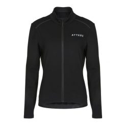 Bluza rowerowa damska ATTABO FLEERO REF ocieplana. Czarne bluzy ATTABO, bez wzorów, bez kaptura. Za 199.99 zł.