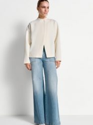 Rich & Royal bluza dresowa Kobiety Sztuczne włókno biały, L. Białe bluzy Rich & Royal, l, bez wzorów, z dresówki, bez kaptura. Za 479.95 zł.