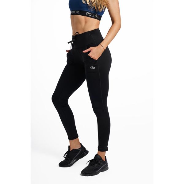 Legginsy fitness damskie Rough Radical Pocket. Czarne legginsy ROUGH RADICAL, m, bez wzorów. Za 159.99 zł.