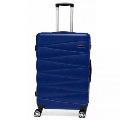 Walizka na kółkach Sapphire ST-2240 granatowa - duża L DUO. Niebieskie walizki Sapphire, bez wzorów, duże. W wyprzedaży za 149.80 zł.