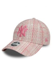 New Era Czapka z daszkiem New York Yankees Tweed 9Forty 60595382 Różowy. Czerwone czapki New Era, bez wzorów, z materiału. Za 99.99 zł.
