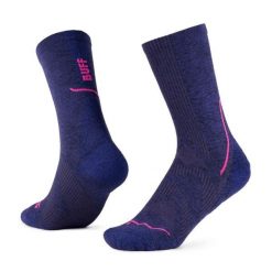 Skarpety do biegania Buff Dryflx Crew Sock DC. Niebieskie skarpety Buff, bez wzorów, z elastanu. Za 114.39 zł.