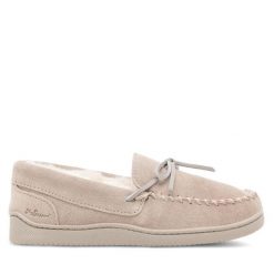 Kapcie MYSLIPPERS. Szare obuwie domowe MYSLIPPERS, bez wzorów, bez zapięcia. Za 99.99 zł.