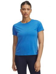 Under Armour Koszulka sportowa "Launch" w kolorze niebieskim rozmiar: S. Niebieskie koszulki sportowe Under Armour, bez wzorów, z materiału, bez ramiączek, outdoorowe. Za 66.00 zł.