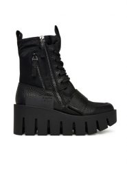 United Nude Trzewiki Grip Combat Lo 1096101165 Czarny. Czarne botki United Nude, bez wzorów, ze skóry, bez obcasa, na koturnie, bez zapięcia. Za 1,579.00 zł.