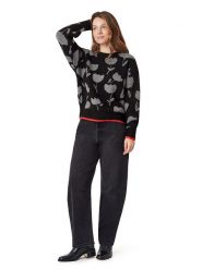 Scotch & Soda Sweter w kolorze szaro-czerwono-czarnym rozmiar: S. Czarne swetry Scotch & Soda, s, bez wzorów, bez ramiączek. Za 187.99 zł.