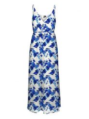 Vero Moda Sukienka w kolorze karmelowo-czarnym rozmiar: S. Brązowe sukienki Vero Moda, na co dzień, s, bez wzorów, bez kołnierzyka, bez ramiączek, maxi, proste. Za 92.42 zł.
