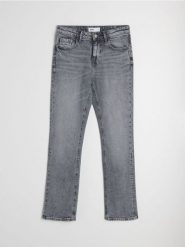 Jeansy comfort straight z efektem sprania - szary. Szare jeansy Sinsay, bez wzorów. Za 59.99 zł.