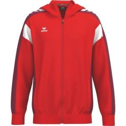 Kurtka treningowa Erima Celebrate 125 z kapturem czerwona Junior. Czerwone kurtki sportowe Erima, bez wzorów, z kapturem, rowerowe. Za 321.99 zł.