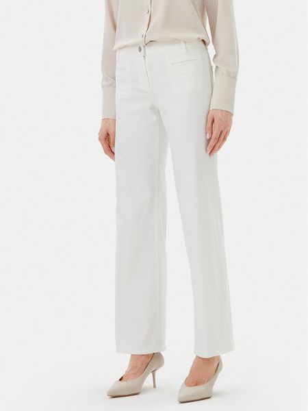 Olsen Jeansy 14002252 Biały Wide Leg. Białe jeansy Olsen, bez wzorów. Za 379.99 zł.