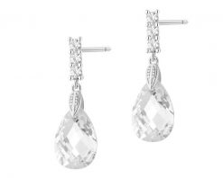 Kolczyki srebrne z cyrkoniami. Szare kolczyki Apart, z cyrkonią, srebrne. Za 159.00 zł.