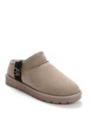 ISLAND BOOT Botki zimowe "Idila" w kolorze beżowym rozmiar: 36. Brązowe botki Island Boot, na zimę, z aplikacjami, z materiału, z okrągłym noskiem, bez obcasa, bez zapięcia. Za 145.26 zł.