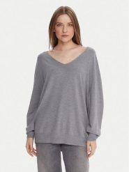 Kontatto Sweter 3M0815C Szary Relaxed Fit. Szare swetry Kontatto, m, bez wzorów, z syntetyku, bez ramiączek. Za 349.99 zł.