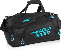 Torba sportowa pływacka na ramię 35l Aqua Speed. Czarne torby na ramię Aqua-Speed, bez wzorów, z materiału, klasyczne, na ramię, bez dodatków. Za 98.99 zł.