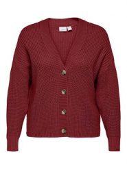 ONLY Kardigan w kolorze bordowym rozmiar: 46/48. Czerwone kardigany Only, bez wzorów, ze splotem. Za 91.77 zł.