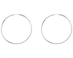 Kolczyki srebrne - koła, 73 mm. Szare kolczyki Apart, srebrne. Za 269.00 zł.