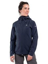 Schöffel Kurtka softshellowa "Mangart L" w kolorze granatowym rozmiar: 38. Niebieskie kurtki sportowe Schöffel, l, bez wzorów, bez kaptura, outdoorowe. Za 579.95 zł.
