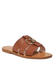 Liu Jo Klapki Saba 08 SA4119 P0102 Brązowy. Brązowe klapki Liu Jo, bez wzorów, ze skóry, bez obcasa. Za 339.99 zł.