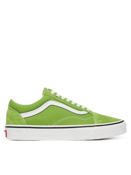 Vans Tenisówki Old Skool VN000D7ZFPB1 Zielony. Zielone trampki Vans, bez wzorów, ze skóry, bez zapięcia. Za 246.99 zł.