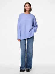 Pieces Sweter w kolorze błękitnym rozmiar: XL. Niebieskie swetry Pieces, xl, bez wzorów, z wełny, bez ramiączek. Za 74.81 zł.