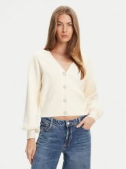 Guess Kardigan W5YR07 Z2ZK2 Écru Relaxed Fit. Kardigany Guess, xl, z aplikacjami, z wiskozy. Za 479.99 zł.