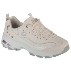 Buty sportowe Sneakersy damskie, D'Lites Ladies Night. Białe obuwie sportowe Skechers, z materiału, bez zapięcia, trekkingowe, Skechers Sport. Za 399.99 zł.