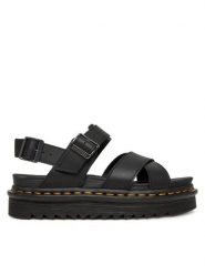 Dr. Martens Sandały Voss II DM31558001 Czarny. Czarne sandały Dr. Martens, bez wzorów, ze skóry, bez obcasa, na płaskiej podeszwie, bez zapięcia. Za 429.99 zł.