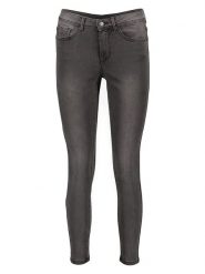 Vero Moda Dżinsy - Slim fit - w kolorze antracytowym rozmiar: XS/L32. Czarne jeansy Vero Moda, l, z aplikacjami. Za 96.83 zł.