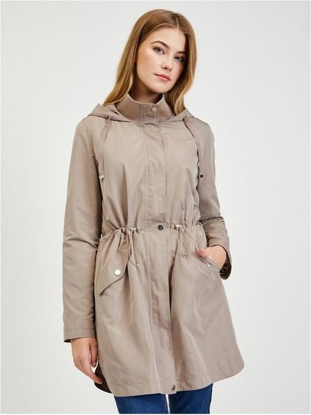 Orsay Parka w kolorze szarobrązowym rozmiar: 36. Brązowe parki Orsay, bez kaptura. Za 154.95 zł.