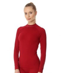 Bluza damska termoaktywna Brubeck EXTREME THERMO. Czerwone bluzy Brubeck, m, bez wzorów, z dzianiny, bez kaptura. Za 219.99 zł.